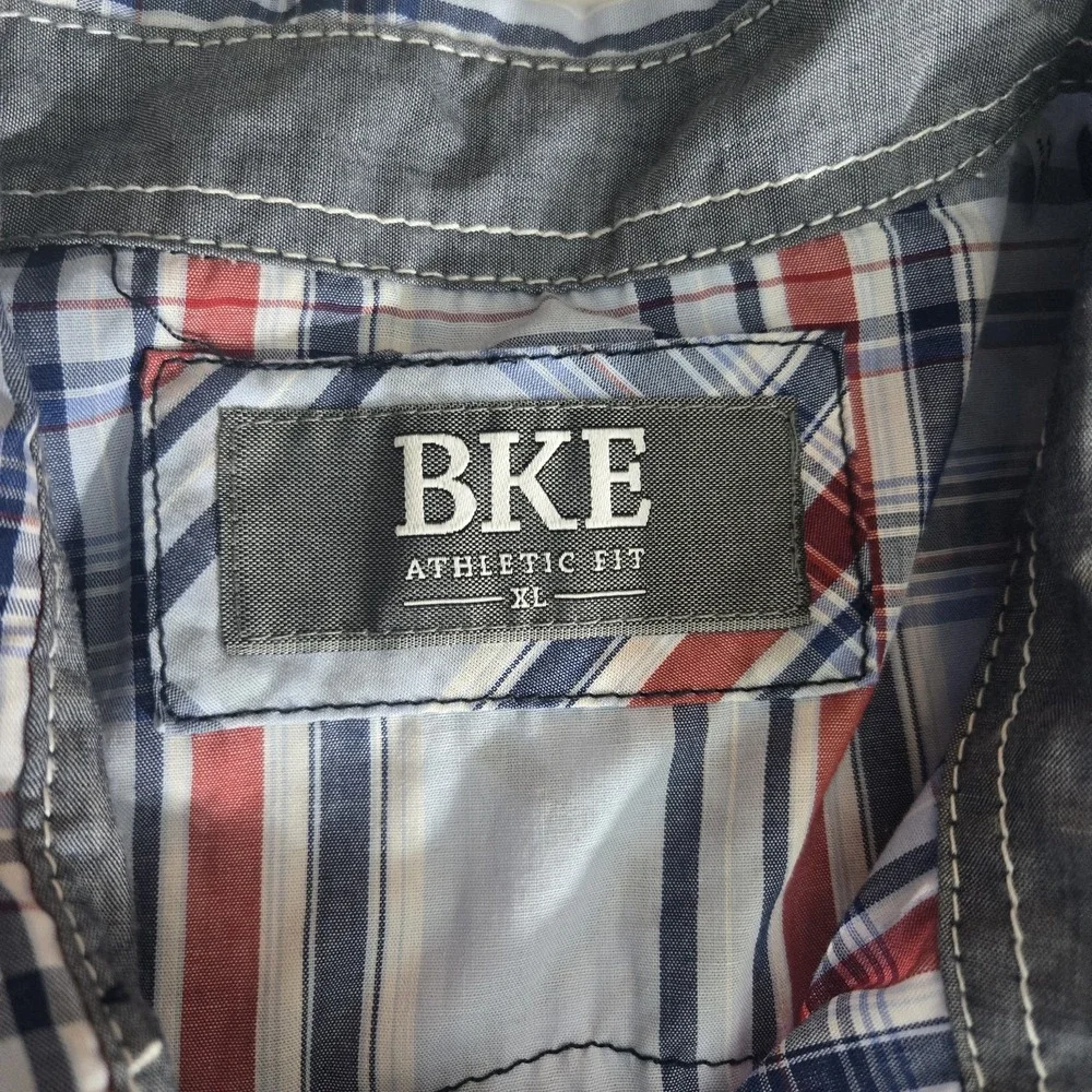 BKE Swisher Long Sleeve Button Down Plaid Western Shirt Size XL